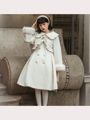 First Snow Sweet Lolita Overcoat by Alice Girl (AGL19)